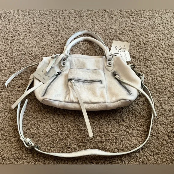 NWT~We The Free Baby Emerson Tote Bag, Free People, Salt Color, Boho Style 🌼 - Picture 3 of 14